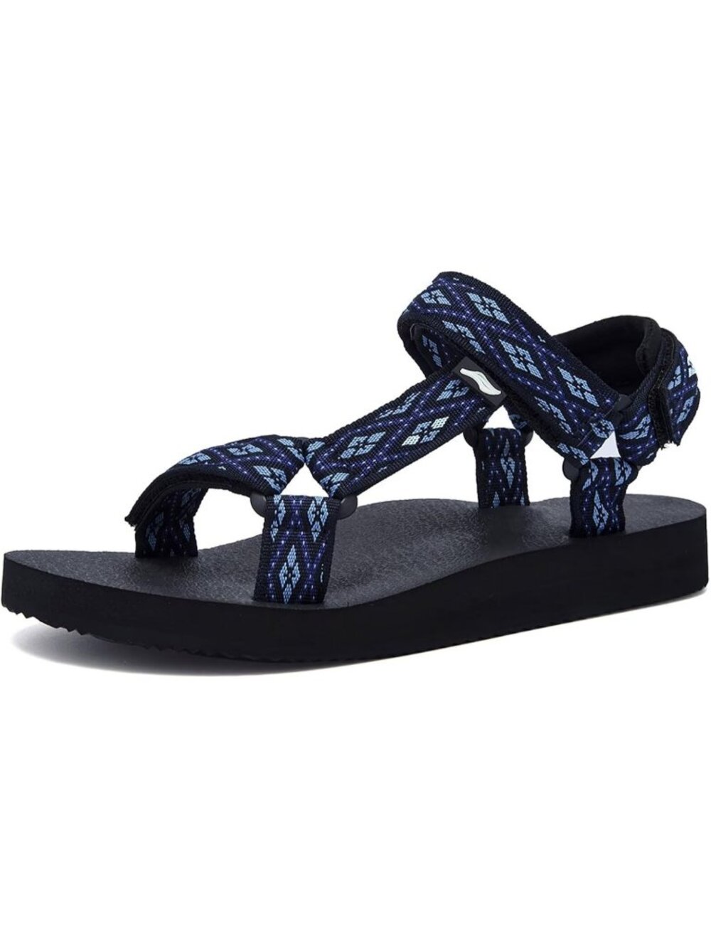 Women's Navy Blue Arch Yoga Mat Insole Light Weight Outdoor Hiking Sandal Shoes